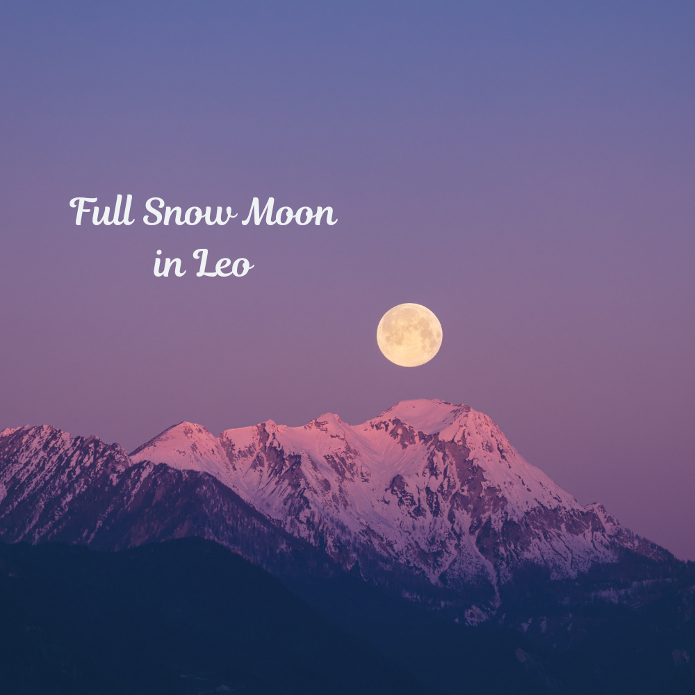 Full Snow Moon in Leo Crystal Clear Psychics